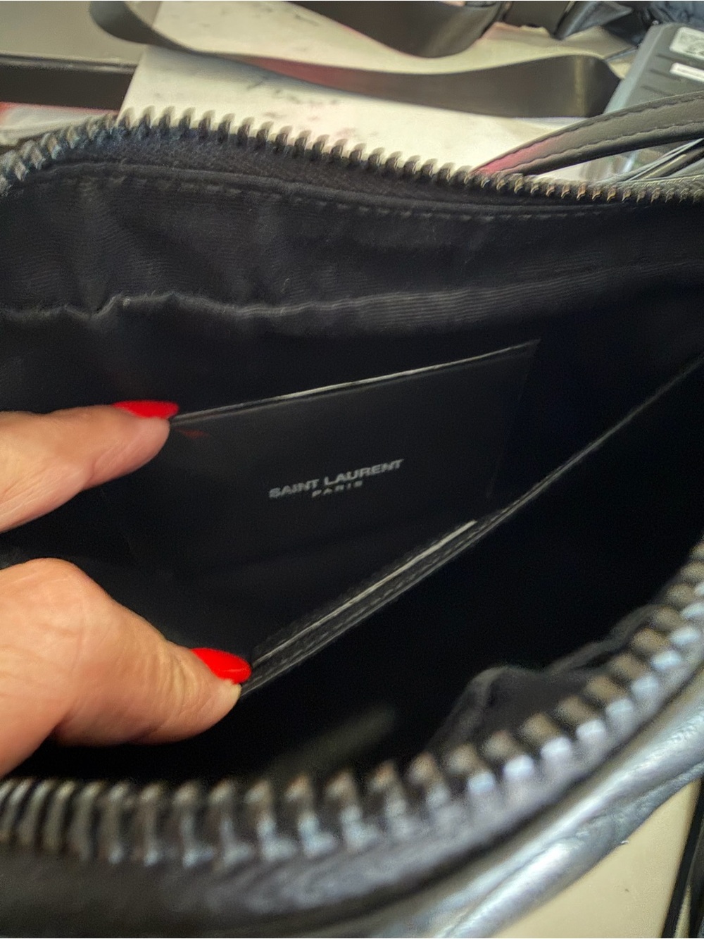 Authentic Saint Laurent Black Quilted Leather Camera Crossbody with YSL Monogram - Picture 7 of 9